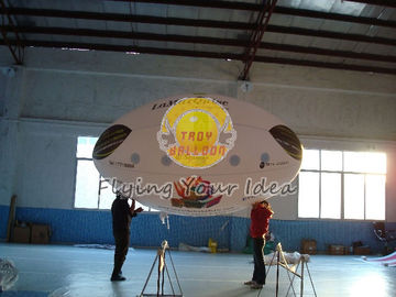balão oval da propaganda inflável reusável de 3.5*2m, PVC da qualidade do hélio de 0.18mm com impressão bilateral para eventos de abertura