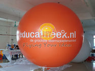 China O balão inflável alaranjado com impressão protegida UV, anúncio do hélio da propaganda balloons fábrica 
