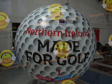 Customized Helium Inflatable Golf Ball Round 2.5m Reusable ASTM