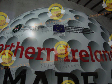 Customized Helium Inflatable Golf Ball Round 2.5m Reusable ASTM