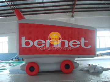 Waterproof Custom Shopping Cart Shaped Balloons with 0.18mm PVC for Outdoor Advertising