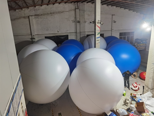 Balão de anúncio inflável personalizado 1m Dia For Trade Show do PVC do tamanho