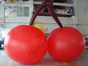 Balões dados forma do PVC 3m cereja alta vermelha para a exposição da feira de comércio