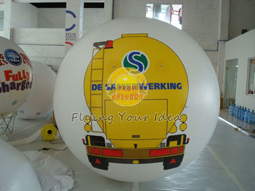 O grande hélio impresso branco do PVC Balloons com impressão protegida UV para o evento de abertura